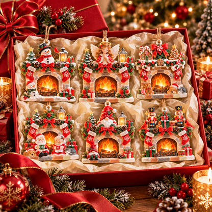 2026 Cozy Christmas Fireplace Ornaments - image 13