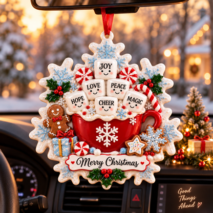 Christmas hot cocoa marshmallow ornament - product image 8