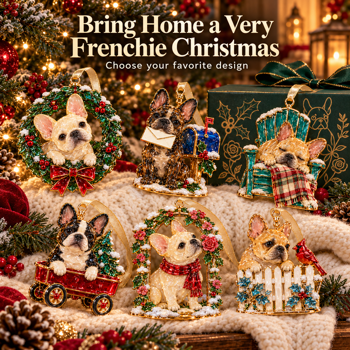 French Bulldog Christmas Ornaments – 6 Heartwarming Designs for Frenchie Lovers
