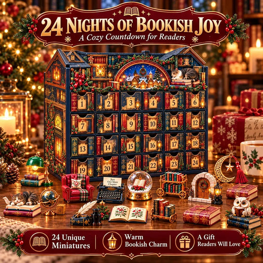 ⏳ Last Day 49% OFF – 📚 24 Nights of Bookish Joy Advent Calendar | 24 Unique Mini Literary Treasures for Readers & Book Lovers 🎄