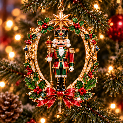 Santa & Mrs. Claus Christmas Adventures – 6-Piece Vintage Christmas Tree Ornament Collection | Nutcracker, Snowman & Holiday Train | A Heartwarming Christmas Keepsake Gift