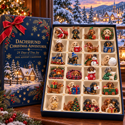 Dachshund Christmas Advent Calendar - 24 Days of Holiday Surprises