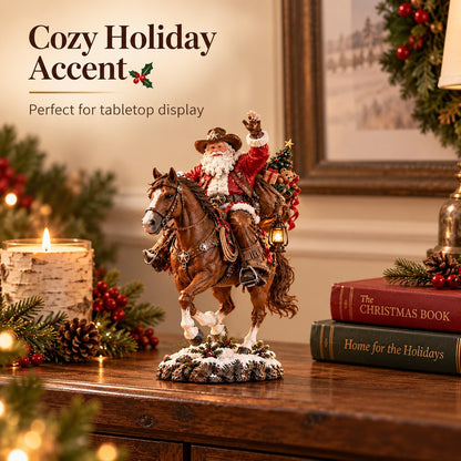🤠🎄 Home for Christmas Cowboy Santa – Rustic Western Holiday Memory Keepsake
