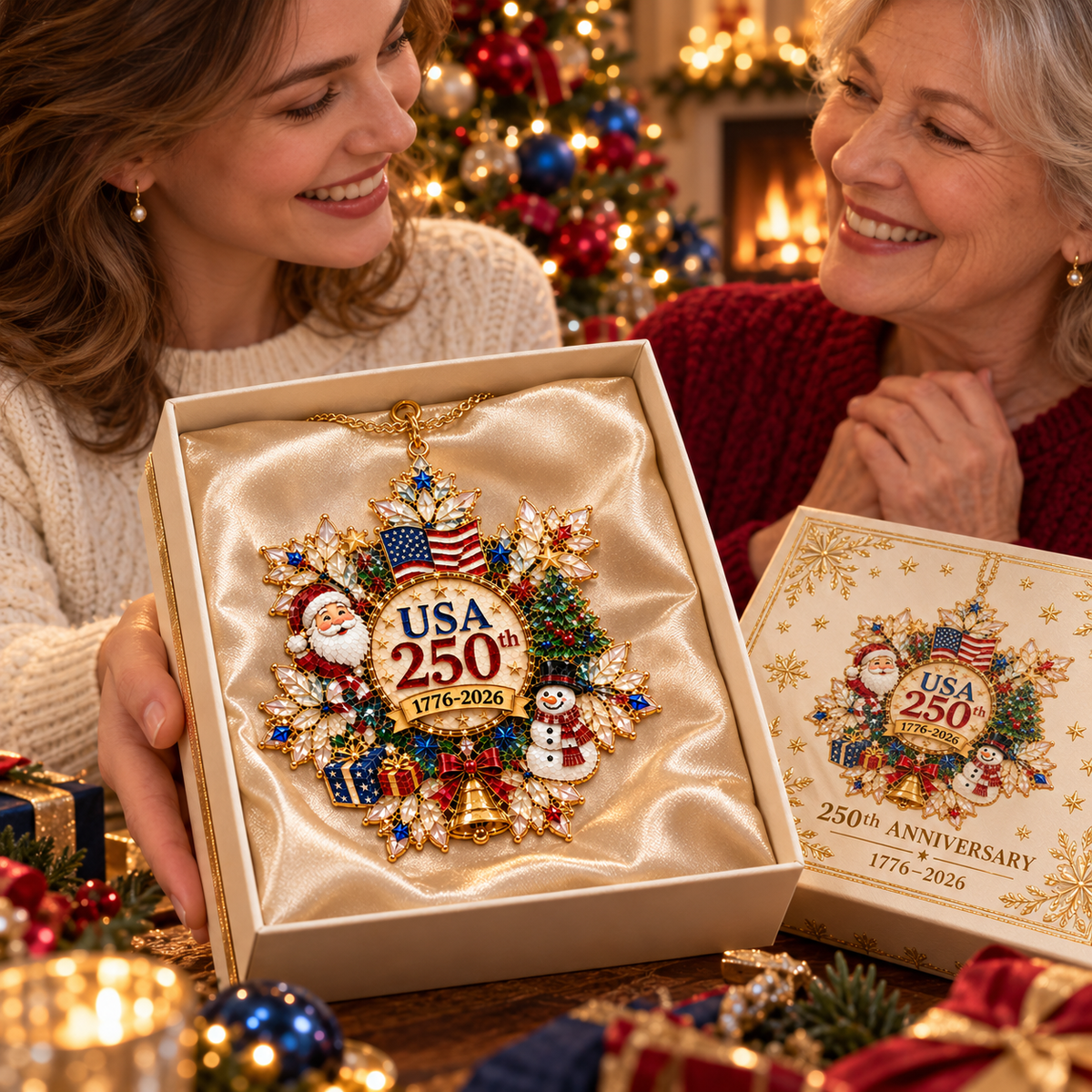 2026 250th Anniversary Crystal Snowflake Christmas Ornament — A Keepsake to Treasure
