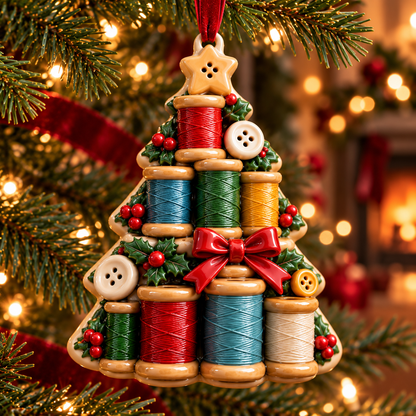Sew Merry – Vintage Sewing Christmas Tree Ornaments in 6 Charming Designs