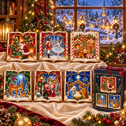 📖 2026 Christmas Storybook Ornaments – Set of 6 Magical Holiday Keepsakes