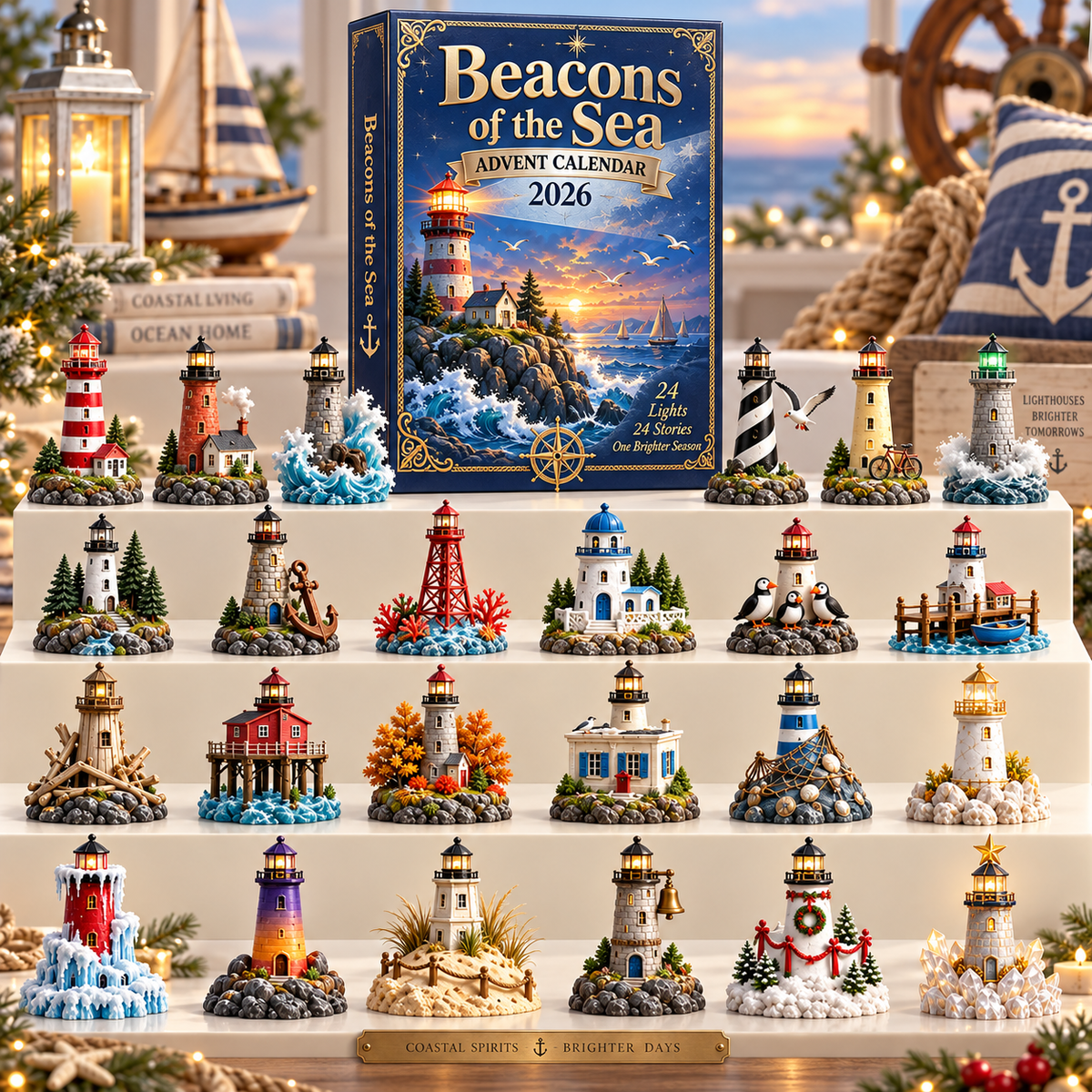 2026 American Coastal Lighthouses 24-Day Advent Calendar